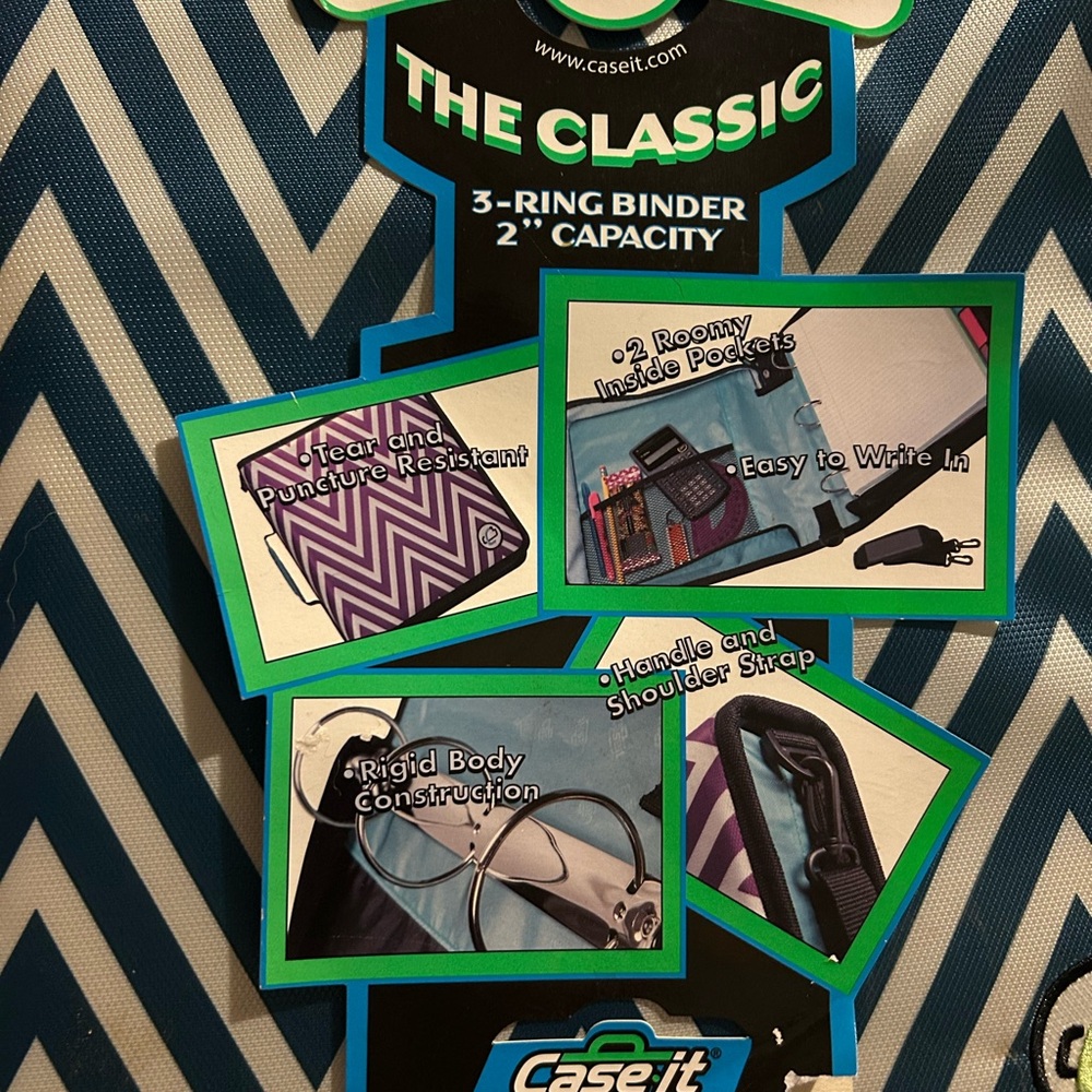 Blue and Black 3-Ring Binder